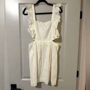 Madewell Cream Eyelet Dress